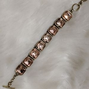 Pink Chloe + Isabel rhinestone bracelet